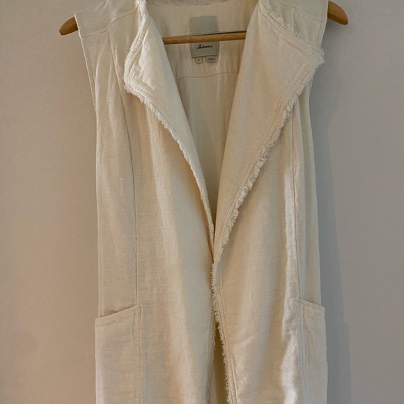 Linen sleeveless coat from Anthropologie - Picture 1 of 9